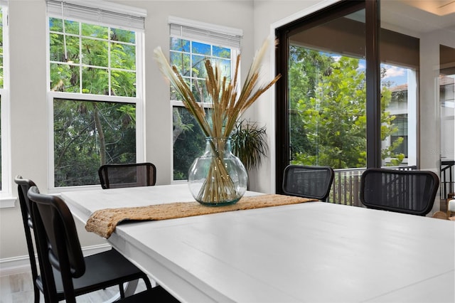 view of dining area