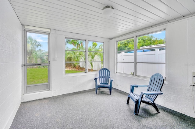 view of sunroom / solarium