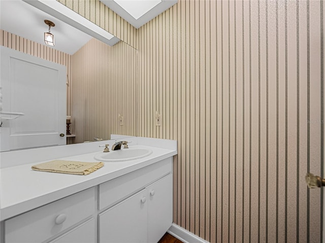 bathroom featuring vanity