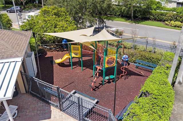 view of play area