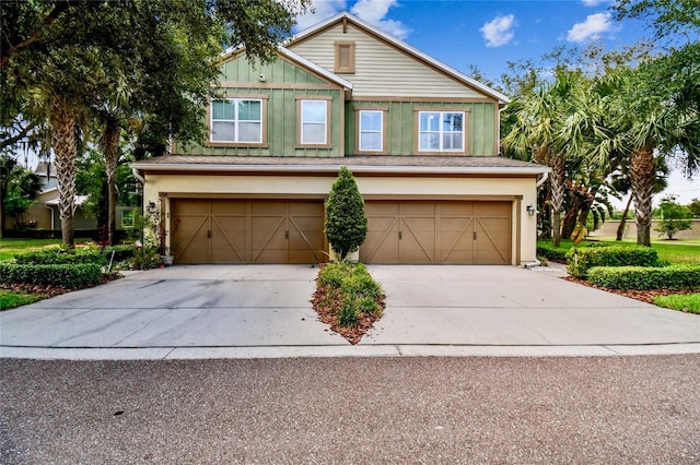 craftsman-style home with a garage