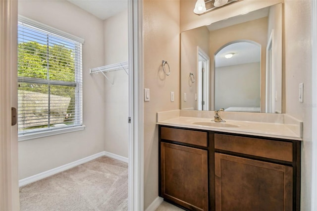 bathroom featuring vanity