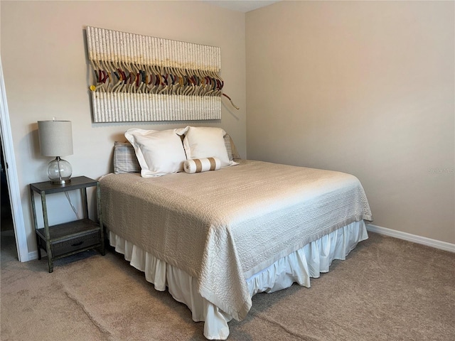 bedroom with carpet floors