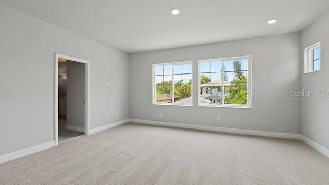 view of carpeted empty room