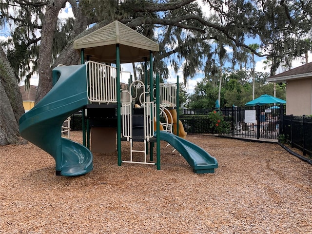 view of jungle gym