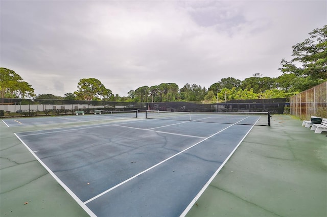 view of sport court