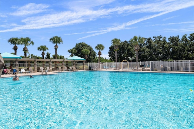 view of pool