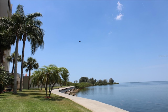 view of water feature