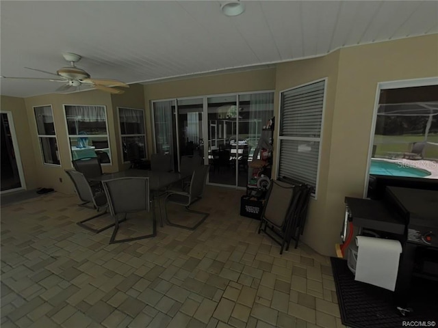 1874 W Pearson St, Hernando, FL 34442 - view of patio featuring ceiling fan