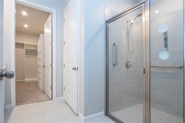 bathroom with walk in shower