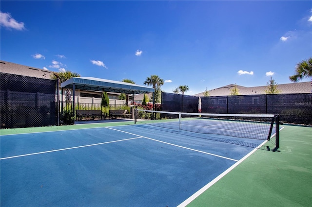 view of tennis court