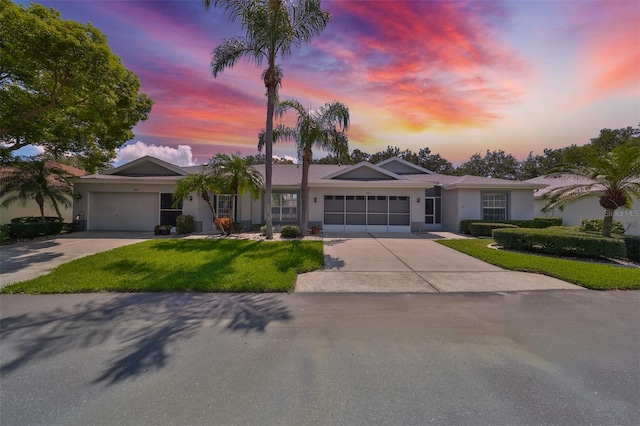 ranch-style house with a garage