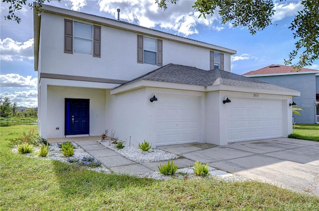 front facade featuring a garage