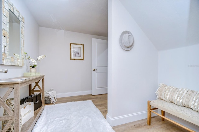 bedroom featuring light hardwood / wood-style floors