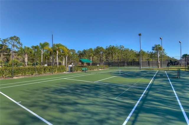 view of sport court