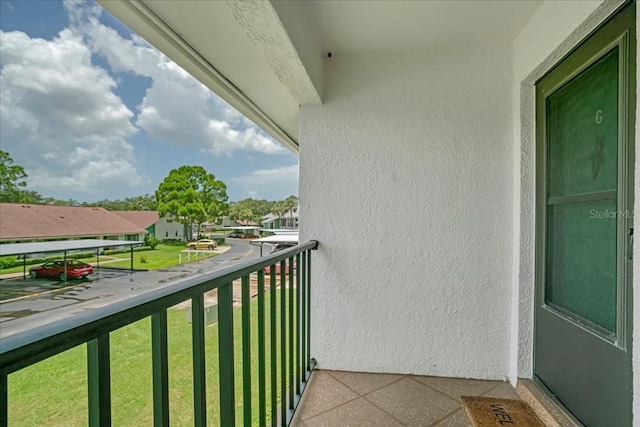 view of balcony