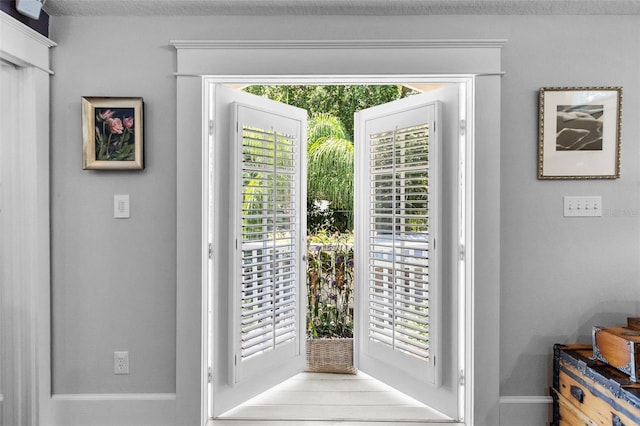 doorway to outside with a wealth of natural light