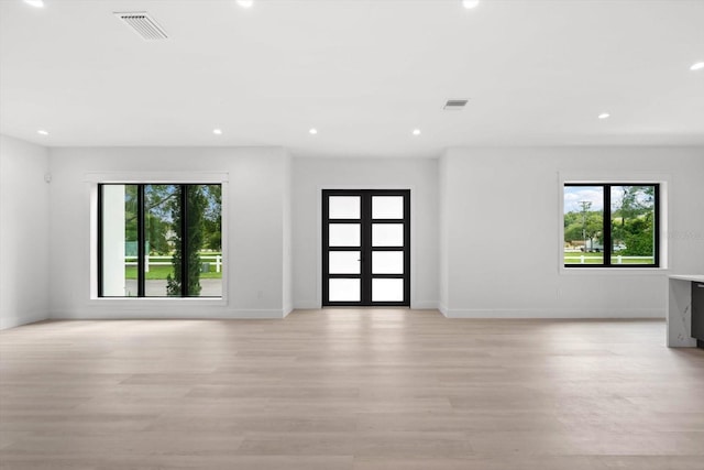 empty room featuring light hardwood / wood-style flooring