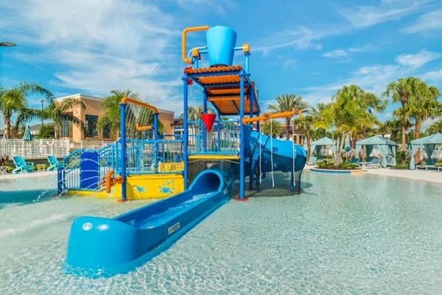 view of jungle gym