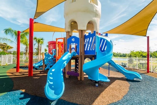 view of jungle gym