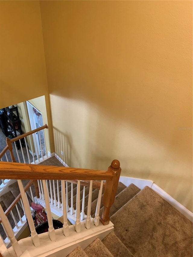 32502 Summerglade Dr, Wesley Chapel, FL 33545 - staircase with baseboards