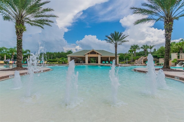 view of pool