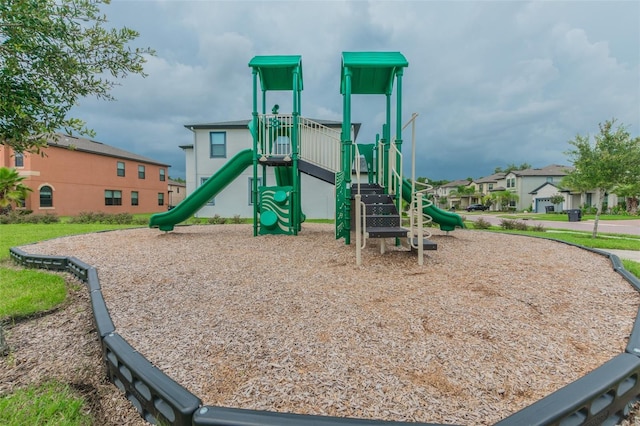 view of jungle gym