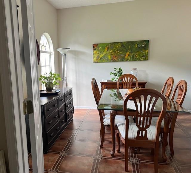 dining area with baseboards