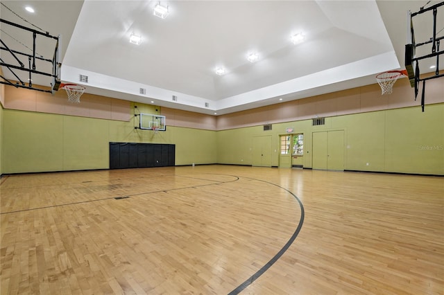 view of basketball court