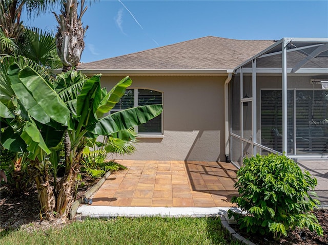 exterior space with a lanai