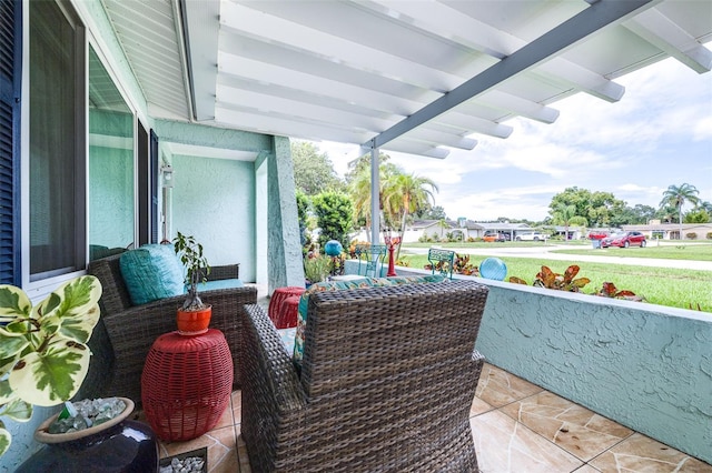 view of patio / terrace with covered porch