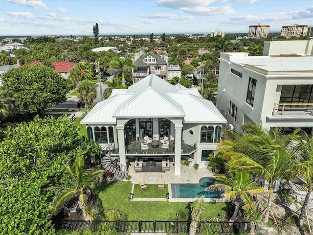 birds eye view of property