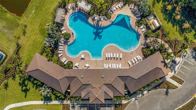 birds eye view of property