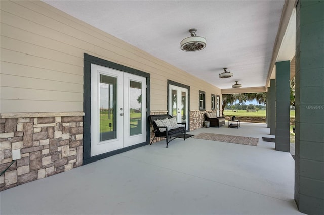 view of patio / terrace with french doors