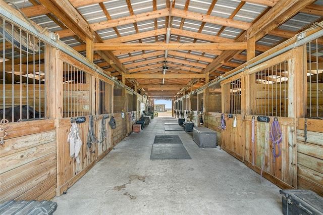 view of horse barn