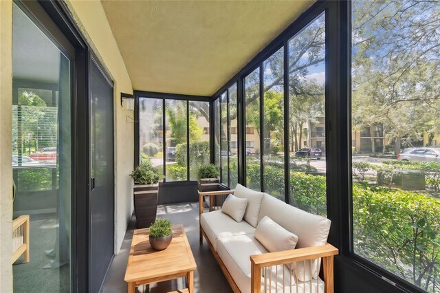 view of sunroom / solarium