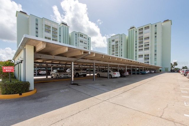 view of vehicle parking