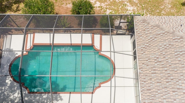 view of pool with a patio