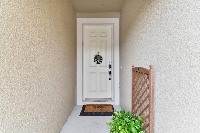 view of entrance to property