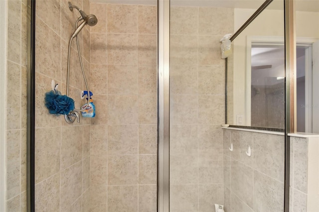 bathroom with an enclosed shower