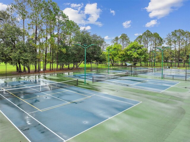 view of tennis court