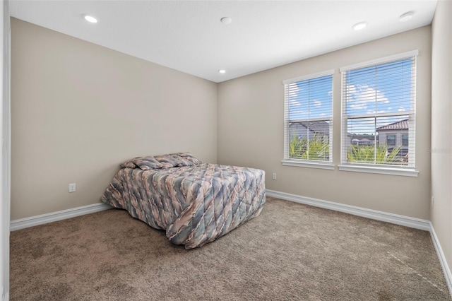 bedroom with carpet flooring