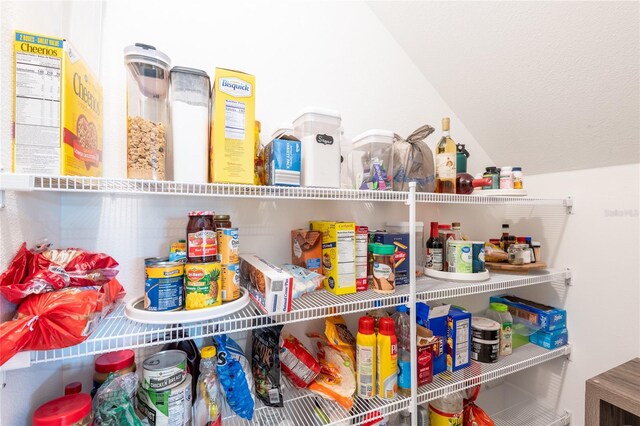 view of pantry