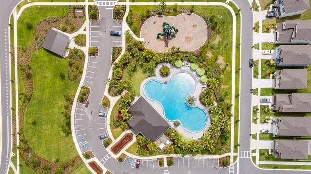 birds eye view of property