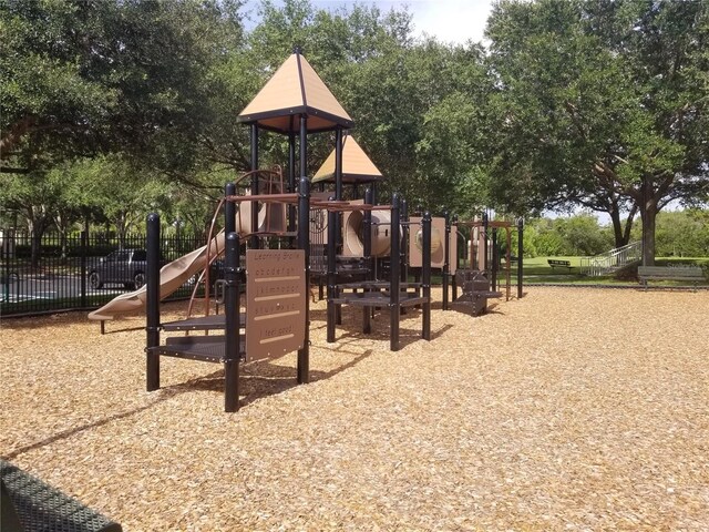 view of jungle gym