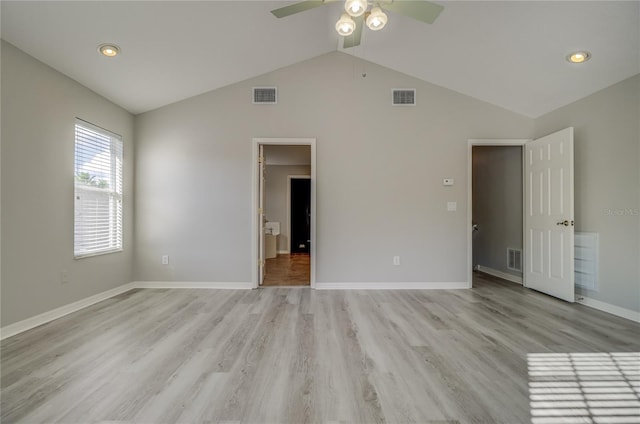 19334 Autumn Woods Ave, Tampa, FL 33647 - unfurnished bedroom with visible vents and light wood finished floors