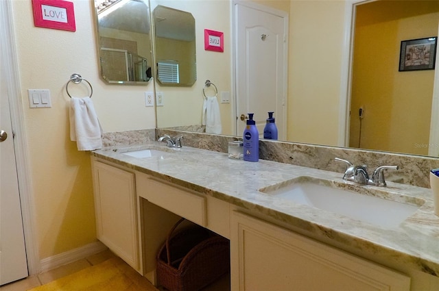 bathroom featuring vanity