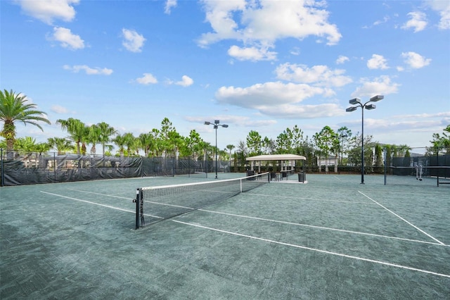 view of tennis court