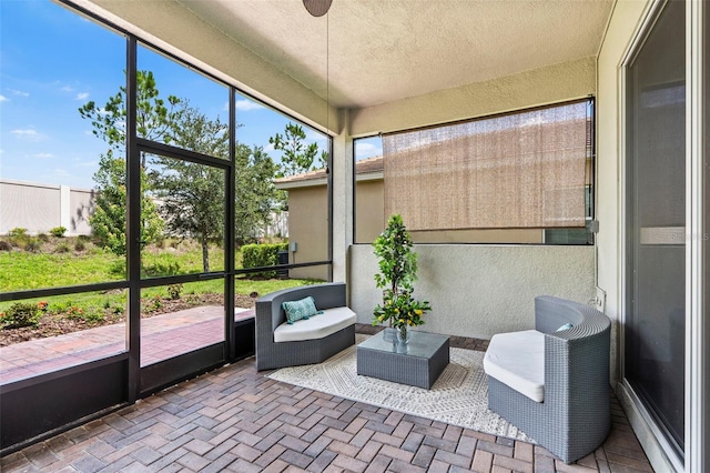 view of sunroom / solarium