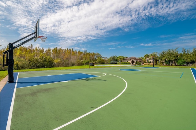 view of basketball court